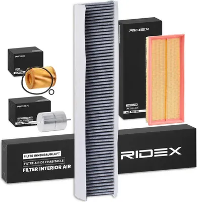 Produktbild von RIDEX Filterset Inspektionspaket Filtersatz für FORD MONDEO III Kombi (BWY) MONDEO III (B5Y) MONDEO III Stufenheck (B4Y)