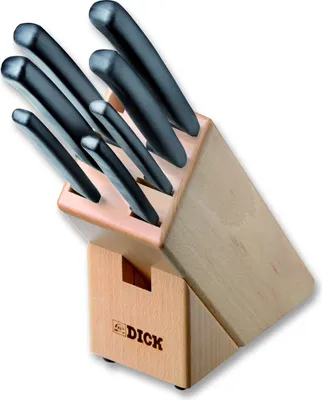 Produktbild von F. DICK Holzmesserblock ProDynamic 7-teilig Messerblock Holz Set Küchenmesser