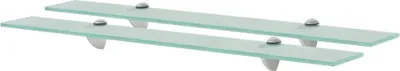 Produktbild von "im Angebot" Schweberegale 2 Stk. Glas 70x10 cm 8 mm - Wandregale CC2390