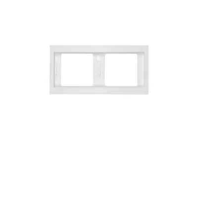 Produktbild von BERKER  2-fach Steckdosenrahmen weiß 15,8 x 8,1 cm
