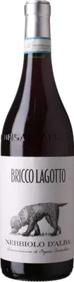 Produktbild von Bricco Lagotto | Nebbiolo d' Alba DOC | Rotwein aus dem Piemont | 0,75 l. Flasche