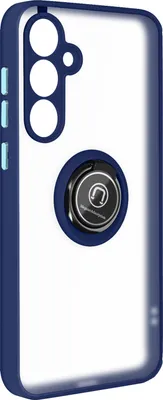 Image de Avizar, coque de téléphone portable avec anneau de fixation pour Samsung Galaxy A35, bleu nuit