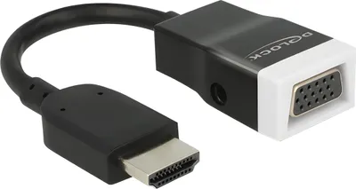Immagine prodotto di DELOCK Adattatore HDMI A -> D-Sub15 St/Bu senza viti +Audio +Kab