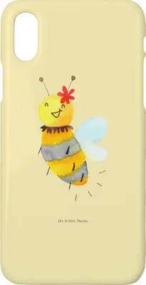 Produktbild von Mr. & Mrs. Panda Iphone 10 Handyhülle Biene Blume - Gelb Pastell - Geschenk, Hummel, Hülle, Handy, X, Cover