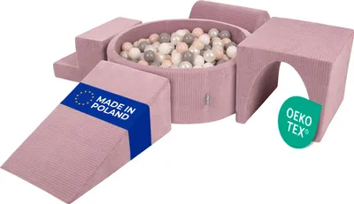 Produktbild von KiddyMoon Spielplatz Aus Schaumstoff Für Kinder Mit Bälle Waschbare Bezug