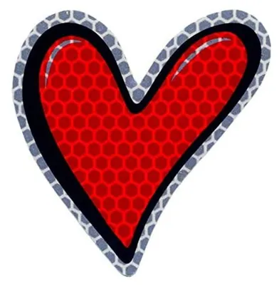 Immagine prodotto di Adesivo Adesivo Cuore Reflektierend, 10 x 12 cm