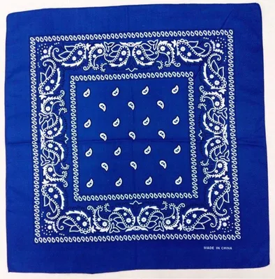 Obrázok produktu pre CHPN - Šatka - Farmiarska šatka - Šál - Vzor paisley - 54/54 cm - Modrá - Vreckovka - Karneval - Doplnok