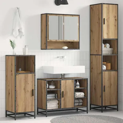 Produktbild von Maison Exclusive - Badezimmermöbel-Set Artisan-Eiche 35 x 37,5 x 188,5 cm
