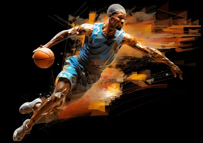Image de Affiche 100 x 70 cm « Percée » Dribbling