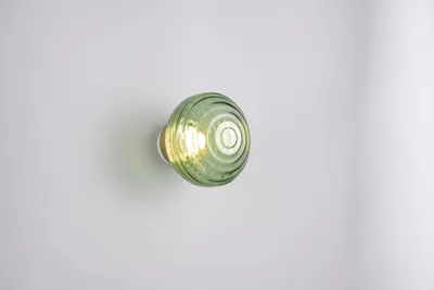 Immagine prodotto di Lampada da parete a LED, batteria ricaricabile, vetro verde, touch, dimmerabile, H 15,5 cm