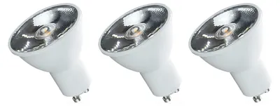 Produktbild von Spectrum GU10 LED Spot Lampe 6W 500lm 6000K Kaltweiß 230V 3 Stück