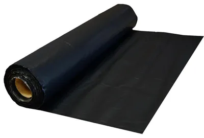 Productafbeelding van Zwarte beschermfolie, 0,1 mm dik, 100 µm van polyethyleen, 5 meter x 20 meter (100 m²)