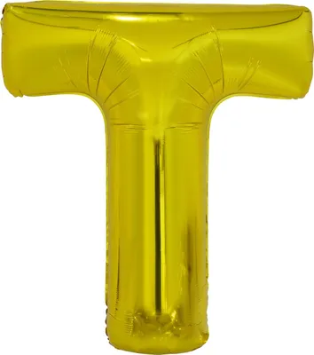Immagine prodotto di Palloncino in foil lettera T oro - 88 cm