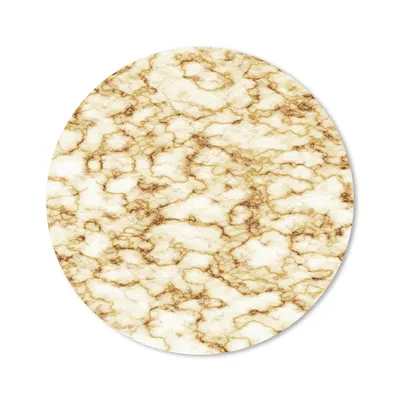 Produktbild von MuchoWow® Mauspad Mousepad Marmor - Weiß - Braun 50x50 cm - Mousepads - Maus Mat - Pad - Mausunterlage - Vinyl