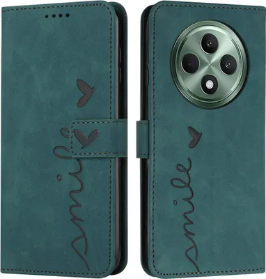 Produktbild von OPPO Reno12 F 5G Hülle - Coverup Smile Klapphülle - Grün