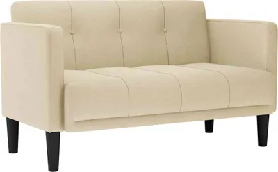 Immagine prodotto di vidaXL Divano a due posti crema 111 cm in tessuto