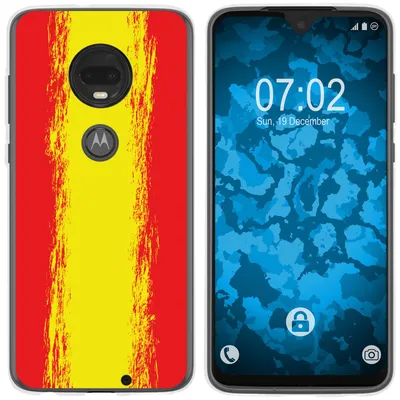 Produktbild von PhoneNatic Case kompatibel mit Motorola Moto G7 Silikon-Hülle WM Spanien M11