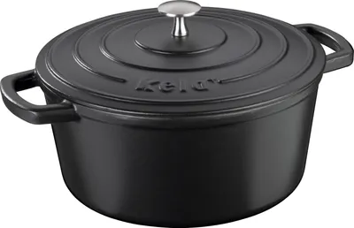 Obrázok produktu pre KELA Pekáč liatinový s pokrievkou Calida 26 cm čierna KL-12472
