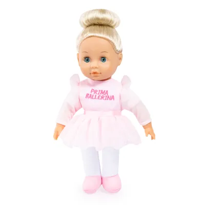 Obrázek produktu pro Bayer Design 93311AA Panenka s vlasy, hudební, baletka, interaktivní, s měkkým tělem, se spícíma očima, růžová, 33 cm