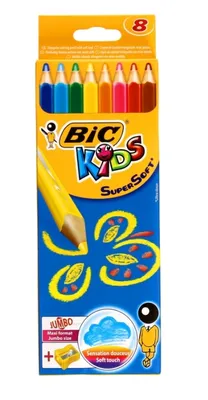 Produktbild von BIC SuperSoft, Weich, Mehrfarbig, 8 Stück(e)