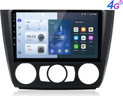 Obrázek produktu pro 4G SIM Carplay 9" 4+64G Andriod13 autorádio pro BMW 1S E88 E82 E81 E87(2004-2011) GPS NAVI SWC RDS DSP DAB+ 2 DIN 8 Core