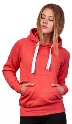 Produktbild von Mivaro Damen Kapuzenpullover mit Kängurutasche und Reißverschlusstäschchen weich innen gefüttert aus Baumwolle Regular Fit Hoodie für Freizeit Arbeit und Alltag in vielen Farben