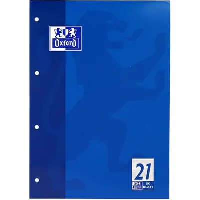 Immagine prodotto di Oxford 100050347 Blocco note Lin.21 A4 50 fogli 90 g/m² 4 fori(P)