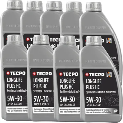 Produktbild von TECPO Motoröl 7 Liter 5W-30 LONGLIFE Plus HC Synthese passend für ACEA C3 / API SN / 504 / 507 / 229.31 / 229.51 / LL-04 / C30