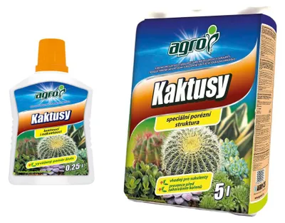 Obrázek produktu pro AGRO CS a.s. Set substrát a hnojivo pro kaktusy, S