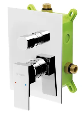 Produktbild von Novaservis Nobless Edge - Armatur-Unterputz, für 2 Verbraucher, mit Einbaukörper, chrom BOX36051R,0