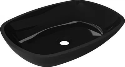 Produktbild von Mexen Araks Aufsatzwaschbecken aus Glas 54 x 39 cm, Schwarz - 24155470