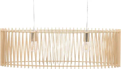 Obrázek produktu pro BELIANI Závěsná lampa MDF stropní lampa dřevěná v boho stylu