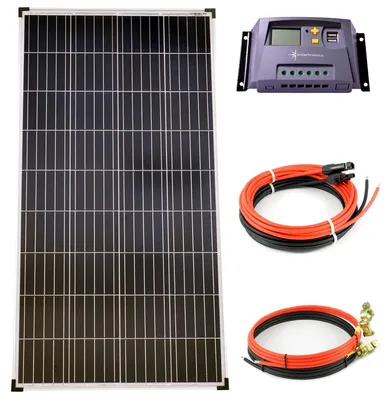 Obrázok produktu pre Solárny panel 130 W, polykryštalický - nabíjací regulátor 10A