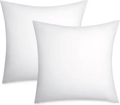 Produktbild von DigiRigi® Kissenbezug 80 x 80 cm, 100% Baumwolle (100 g/m²), Weiß | 2er-Set mit Reißverschluss, weich,