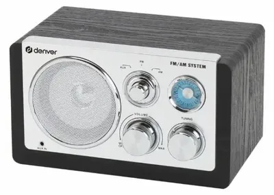 Obrázek produktu pro Denver TR-63B, Cestovní, Analog, AM, FM, 1,5 W, Černá, Externí