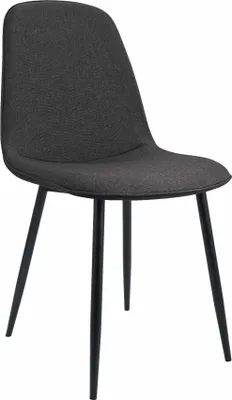 Produktbild von Esszimmerstuhl Dunkelgrau - Küchenstuhl - Hoher Sitzkomfort, modernes Design - Samt/Textil