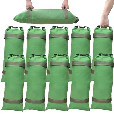 Produktbild von Zandbeutel verstärktes Canvas, 10 Stück, mit Handgriff, für Hochwasserschutz