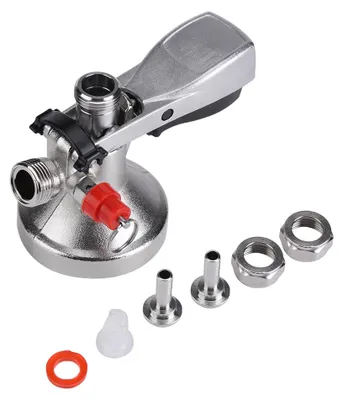 Immagine prodotto di G-Typ-Fusto, raccordo in acciaio inossidabile, erogatore per birra alla spina, sistema di fermentazione con valvola ad aria, per uso domestico