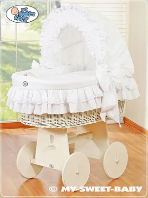 Obrázok produktu pre Detský košík s kapucňou - Little Angel biely