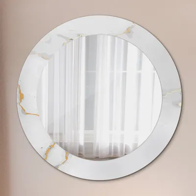 Produktbild von Spiegel - Mirror zum Wandspiegel Schlafzimmer – Schminkspiegel- Abstrakt- Ø60cm