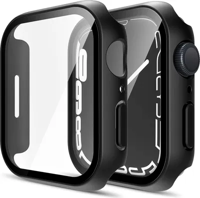 Produktbild von Hülle für Watch 41mm Serie 8 Serie 7 - Zwart Hartschutz Displayschutzfolie Phonillico®