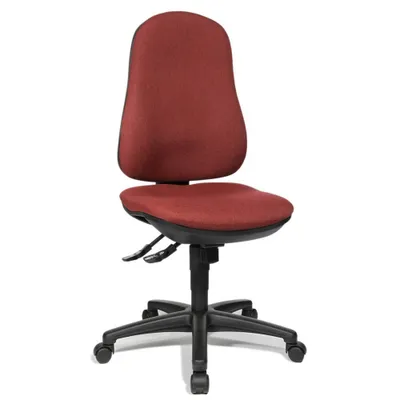 Produktbild von Topstar Bürostuhl Support SY, 8550 G27 bordeaux, schwarz Stoff
