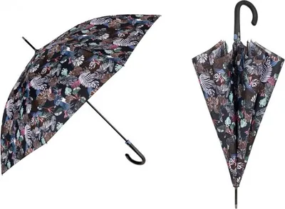 Produktbild von Perletti 21716 Langstock-Regenschirm Automatik Blätter
