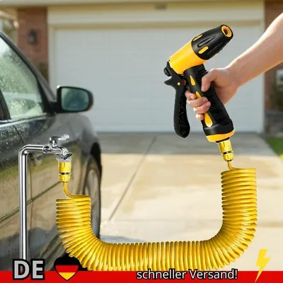 Produktbild von Teleskop-Wasserleitung mit Hochdruckdüse Autowaschwerkzeug-Set