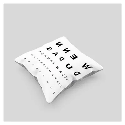 Produktbild von Geschenk-Kissen für Optiker mit Füllung 40x40 cm in Grau