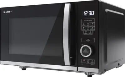 Zdjęcie produktu dla Kuchenka mikrofalowa SHARP YC-QS204AE-B, czarna, 20 l, 10 poziomów, 800 W