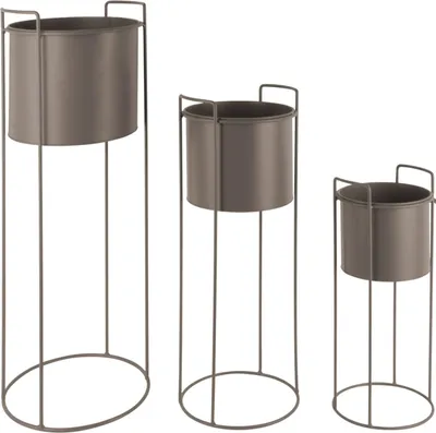 Produktbild von Present Time - Blumentopf Set Essence - Grau - Ø28cm