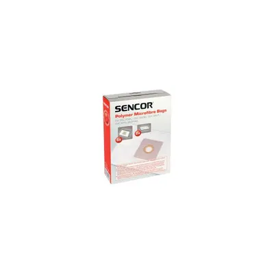 Zdjęcie produktu dla Sencor 40029286, Worki do 65 (5szt) Jednorazowe worki z mikrofibry do odkurzaczy 65BL, 65GR, 65VT, SVC 65YL (BOFIN), Zawartość opakowania: 5 worków + 2 mikrofiltry, Biały