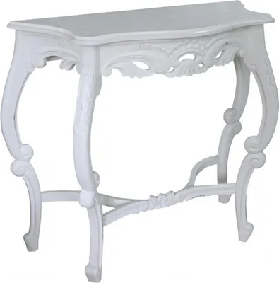 Produktbild von Casa Padrino Barock Konsolentisch Antik Stil Weiß - Shabby Chic - Medium Size