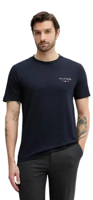 Produktbild von Tommy Hilfiger Jeans BRAND LOVE SMALL HIL Herren T-Shirt Blau : Größe - L Größe: L